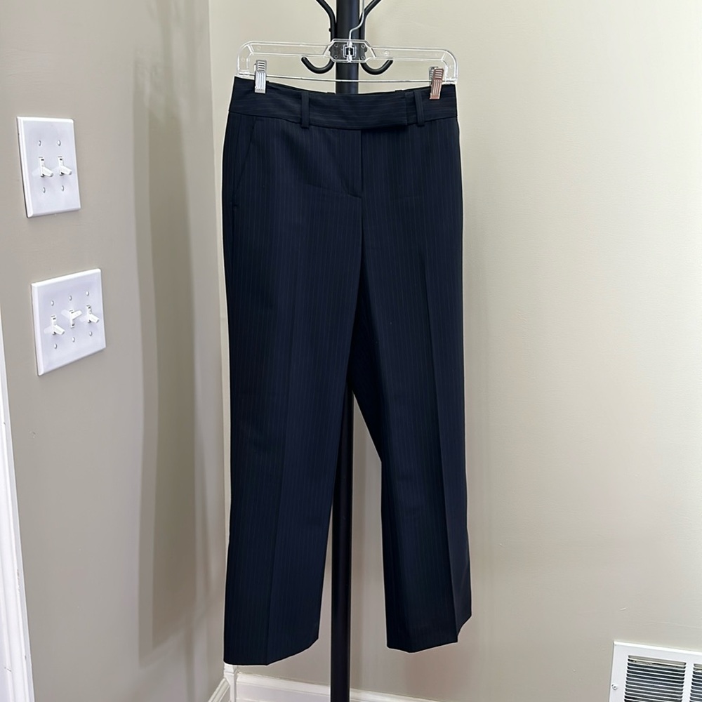 Ann Taylor black and grey pinstripe pants